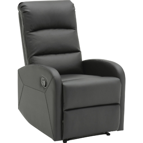 Dormi Manual Recliner Chair in Black Leatherette